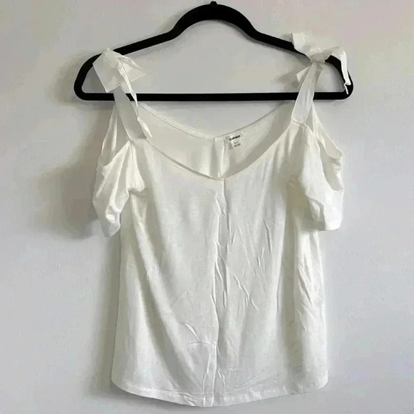 BNWOT  Garage white Off The Shoulder Tank Top size S - Picture 2 of 2